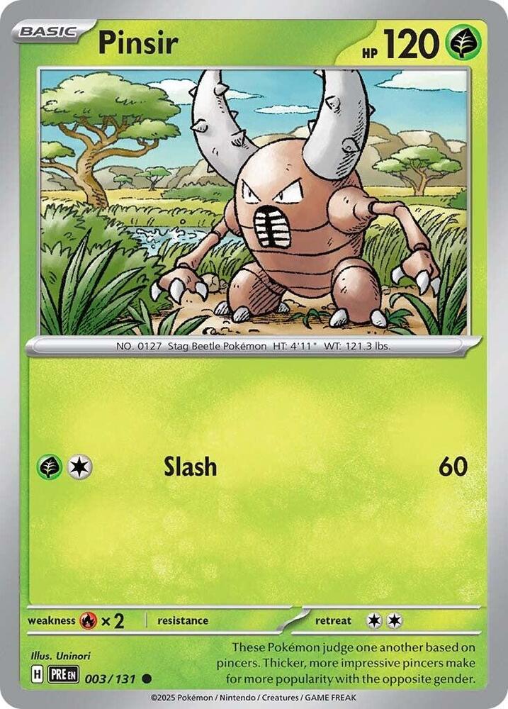 Pinsir (003/131) [Scarlet & Violet: Prismatic Evolutions] | Mega City Incorporated