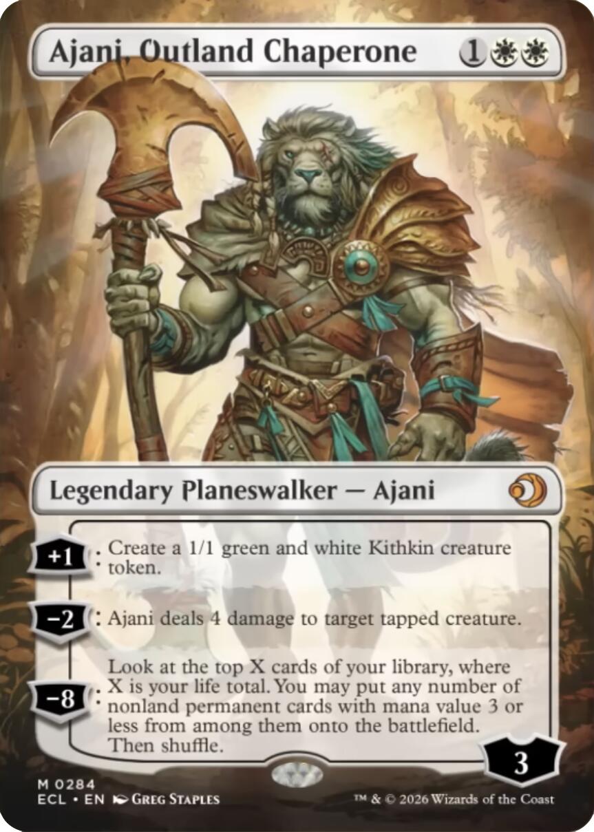 Ajani, Outland Chaperone (Borderless) [Lorwyn Eclipsed] | Mega City Incorporated