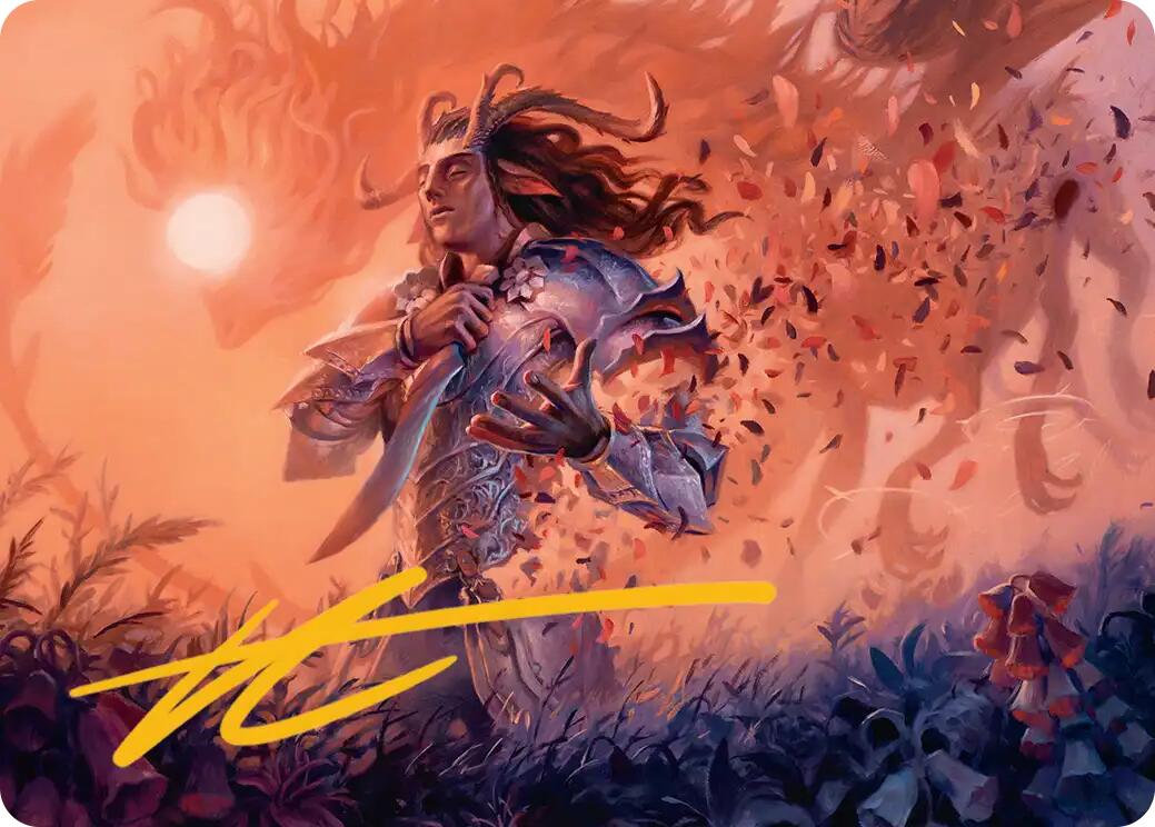 Rhys, the Evermore Art Card (Gold-Stamped Signature) [Lorwyn Eclipsed Art Series] | Mega City Incorporated