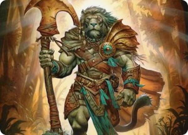 Ajani, Outland Chaperone Art Card [Lorwyn Eclipsed Art Series] | Mega City Incorporated
