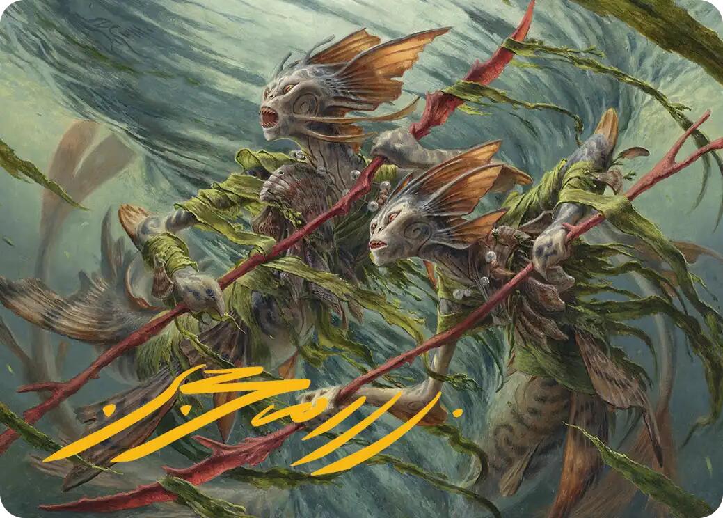 Champions of the Shoal Art Card (Gold-Stamped Signature) [Lorwyn Eclipsed Art Series] | Mega City Incorporated
