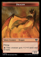 Soldier // Dragon (0020) Double-Sided Token [Commander Masters Tokens] | Mega City Incorporated