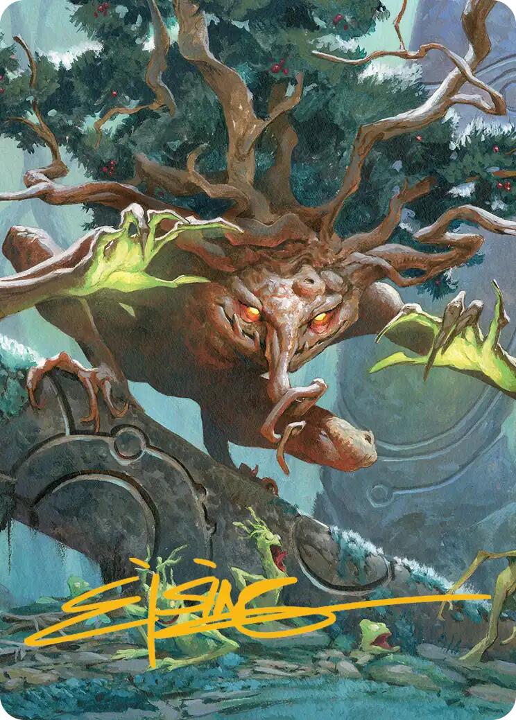 Ferrafor, Young Yew Art Card (Gold-Stamped Signature) [Lorwyn Eclipsed Art Series] | Mega City Incorporated