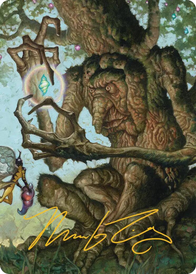 Faeburrow Elder Art Card (Gold-Stamped Signature) [Lorwyn Eclipsed Art Series] | Mega City Incorporated