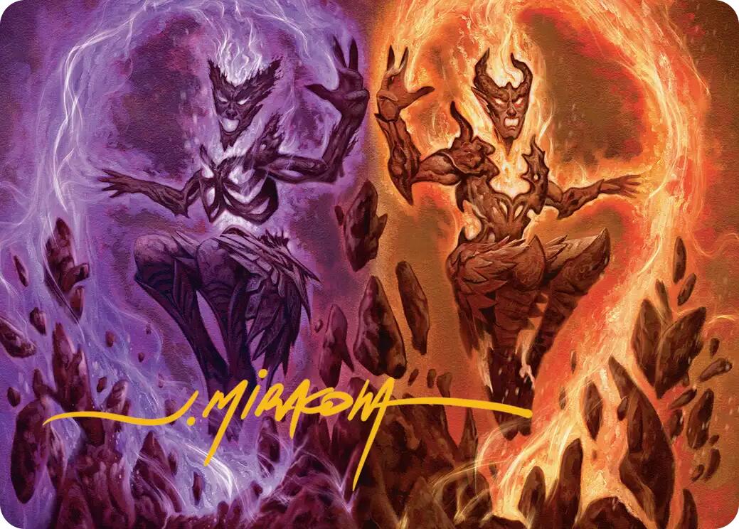 Fire Covenant Art Card (Gold-Stamped Signature) [Lorwyn Eclipsed Art Series] | Mega City Incorporated