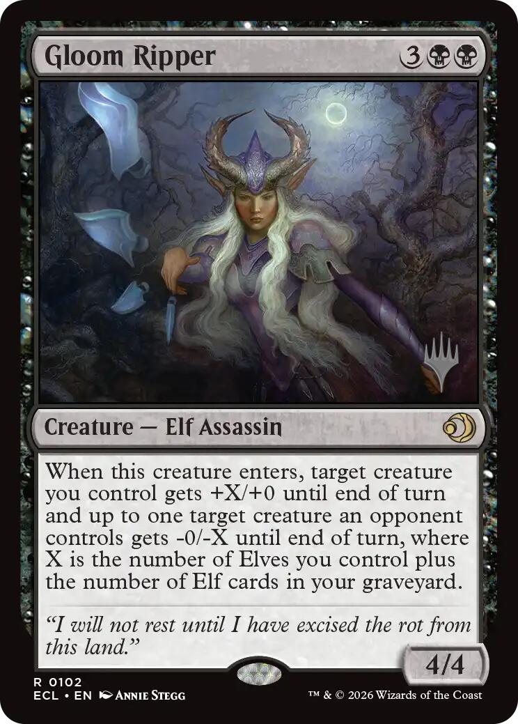 Gloom Ripper [Lorwyn Eclipsed Promos] | Mega City Incorporated