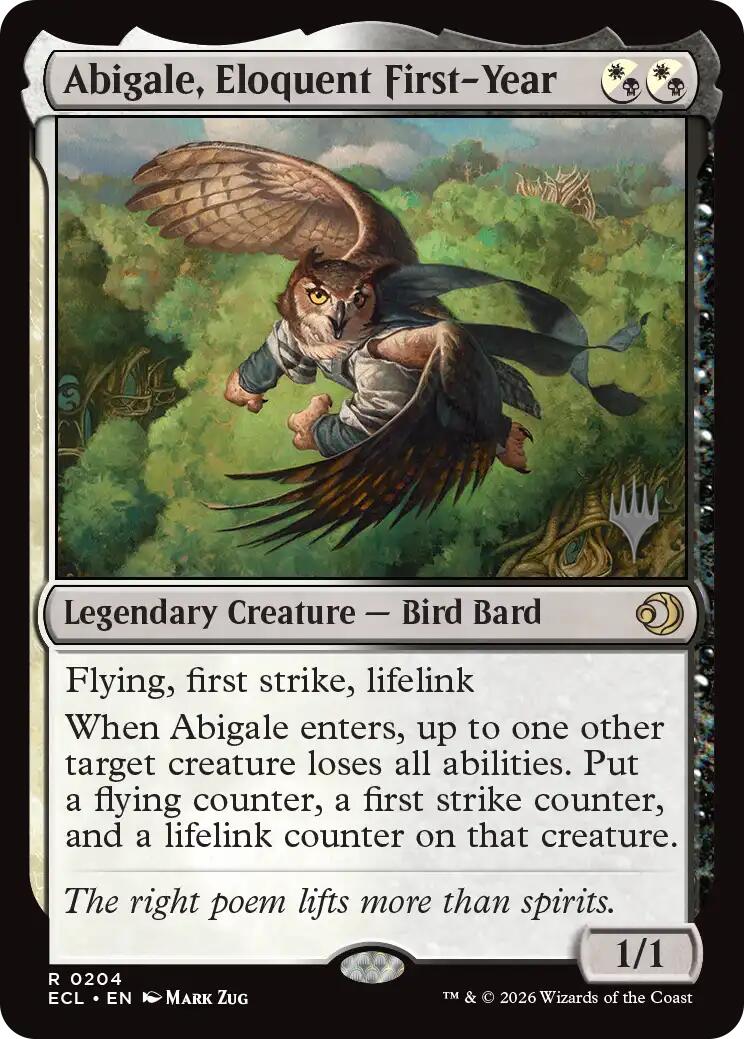 Abigale, Eloquent First-Year [Lorwyn Eclipsed Promos] | Mega City Incorporated