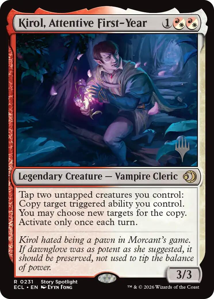 Kirol, Attentive First-Year [Lorwyn Eclipsed Promos] | Mega City Incorporated
