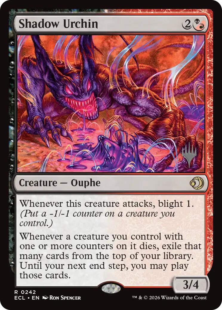 Shadow Urchin [Lorwyn Eclipsed Promos] | Mega City Incorporated