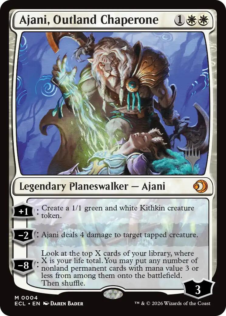 Ajani, Outland Chaperone [Lorwyn Eclipsed Promos] | Mega City Incorporated
