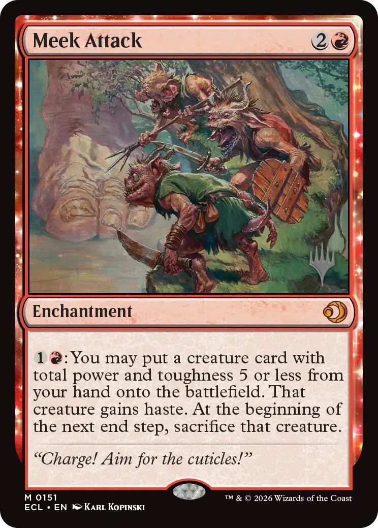Meek Attack [Lorwyn Eclipsed Promos] | Mega City Incorporated