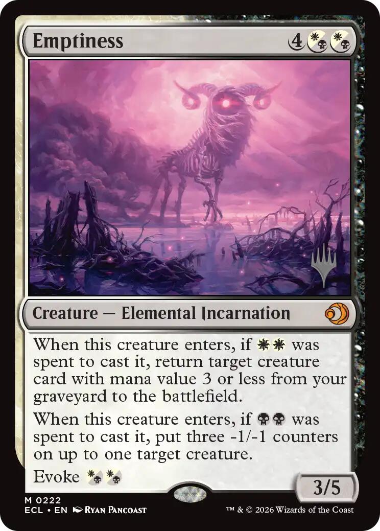 Emptiness [Lorwyn Eclipsed Promos] | Mega City Incorporated
