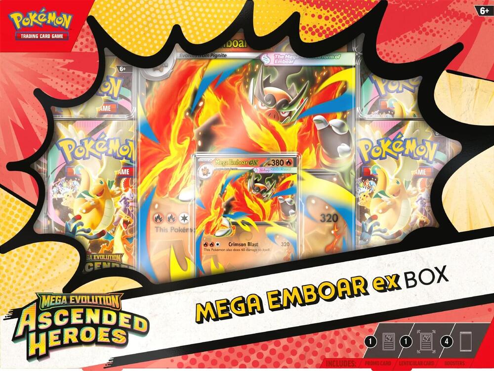 Ascended Heroes Mega Emboar ex Box | Mega City Incorporated