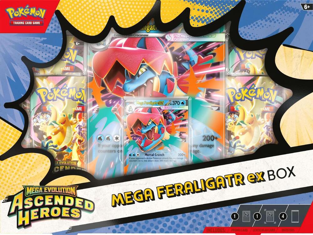 Ascended Heroes Mega Feraligatr ex Box | Mega City Incorporated