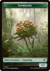 Saproling // Poison Counter Double-Sided Token [Lorwyn Eclipsed Tokens] | Mega City Incorporated