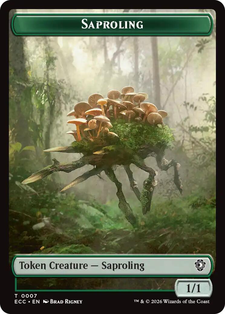 Saproling // Scarecrow Double-Sided Token [Lorwyn Eclipsed Tokens] | Mega City Incorporated
