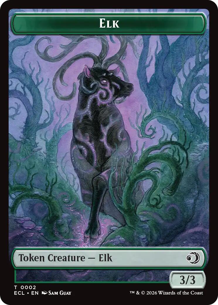 Elk // Mutavault Double-Sided Token [Lorwyn Eclipsed Tokens] | Mega City Incorporated