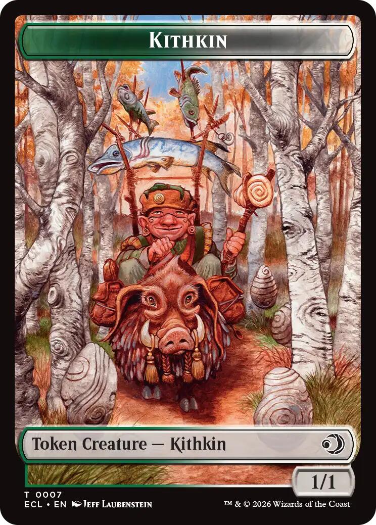 Kithkin // Treasure Double-Sided Token [Lorwyn Eclipsed Tokens] | Mega City Incorporated