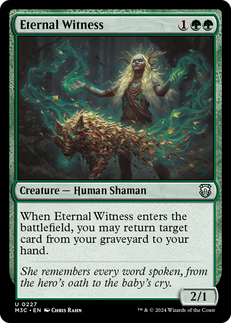 Eternal Witness (Ripple Foil) [Modern Horizons 3 Commander] | Mega City Incorporated