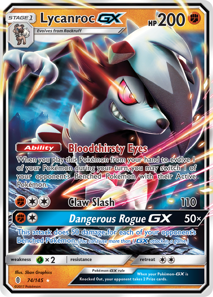 Lycanroc GX (74/145) [Sun & Moon: Guardians Rising] | Mega City Incorporated