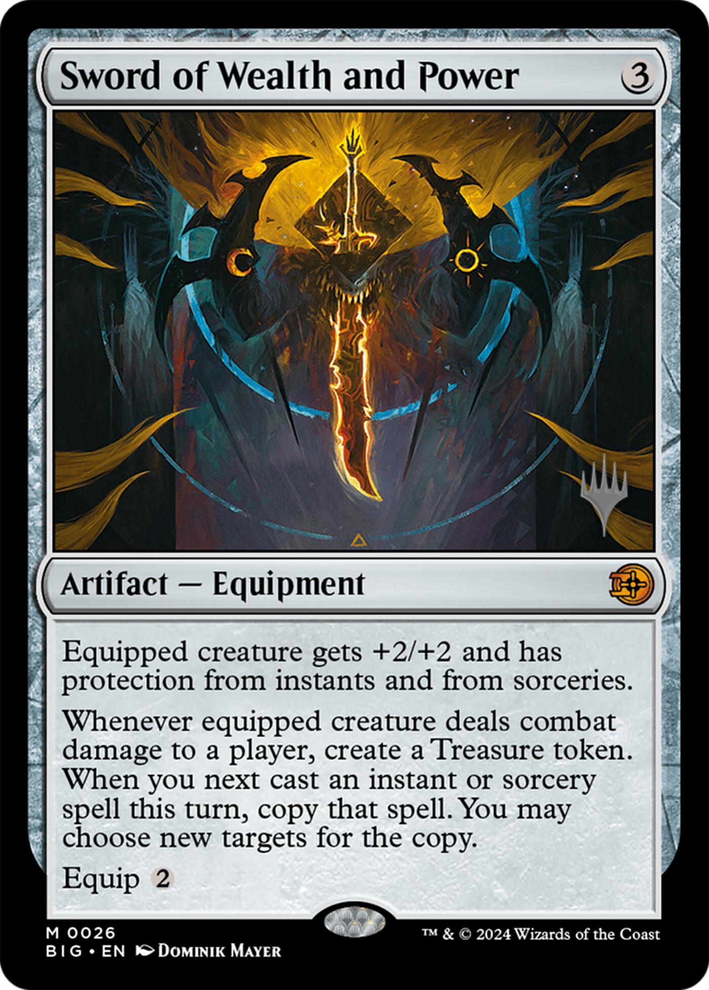 Sword of Wealth and Power [Lorwyn Eclipsed Promos] | Mega City Incorporated