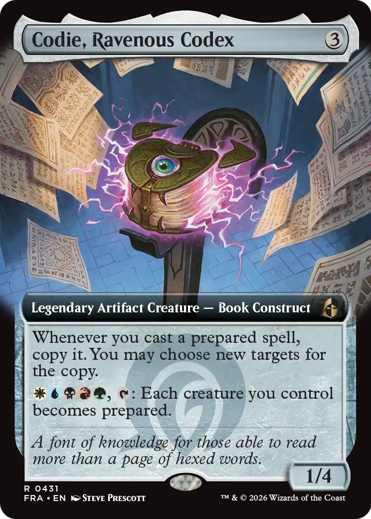 Codie, Ravenous Codex (Extended Art) [Reality Fracture] | Mega City Incorporated