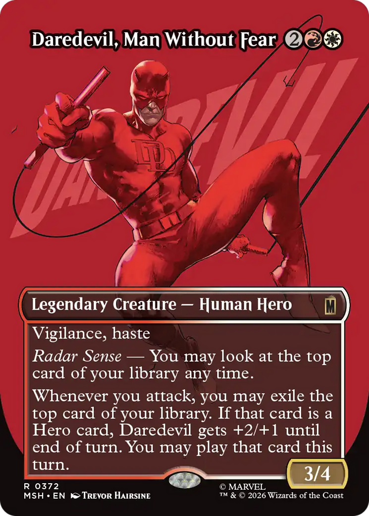 Daredevil, Man Without Fear (Borderless) (0372) [Marvel Super Heroes] | Mega City Incorporated