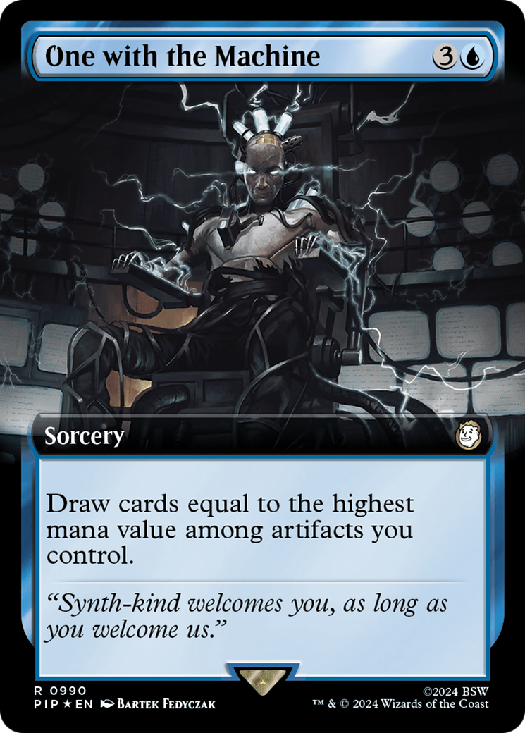 One with the Machine (Extended Art) (Surge Foil) [Fallout] | Mega City Incorporated