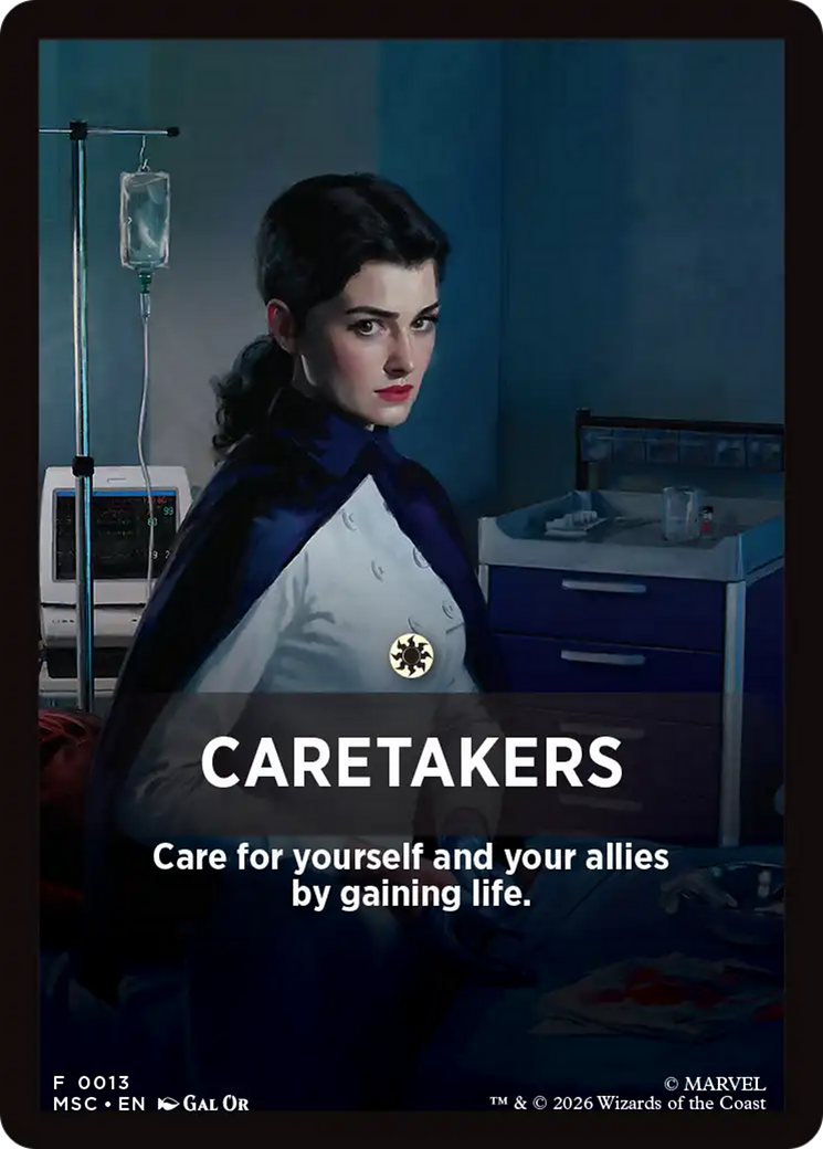 Caretakers Theme Card [Marvel Super Heroes Commander] | Mega City Incorporated