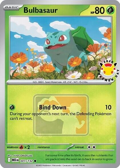 Bulbasaur (001/132) (Pokemon Day 2026) [Miscellaneous Cards] | Mega City Incorporated