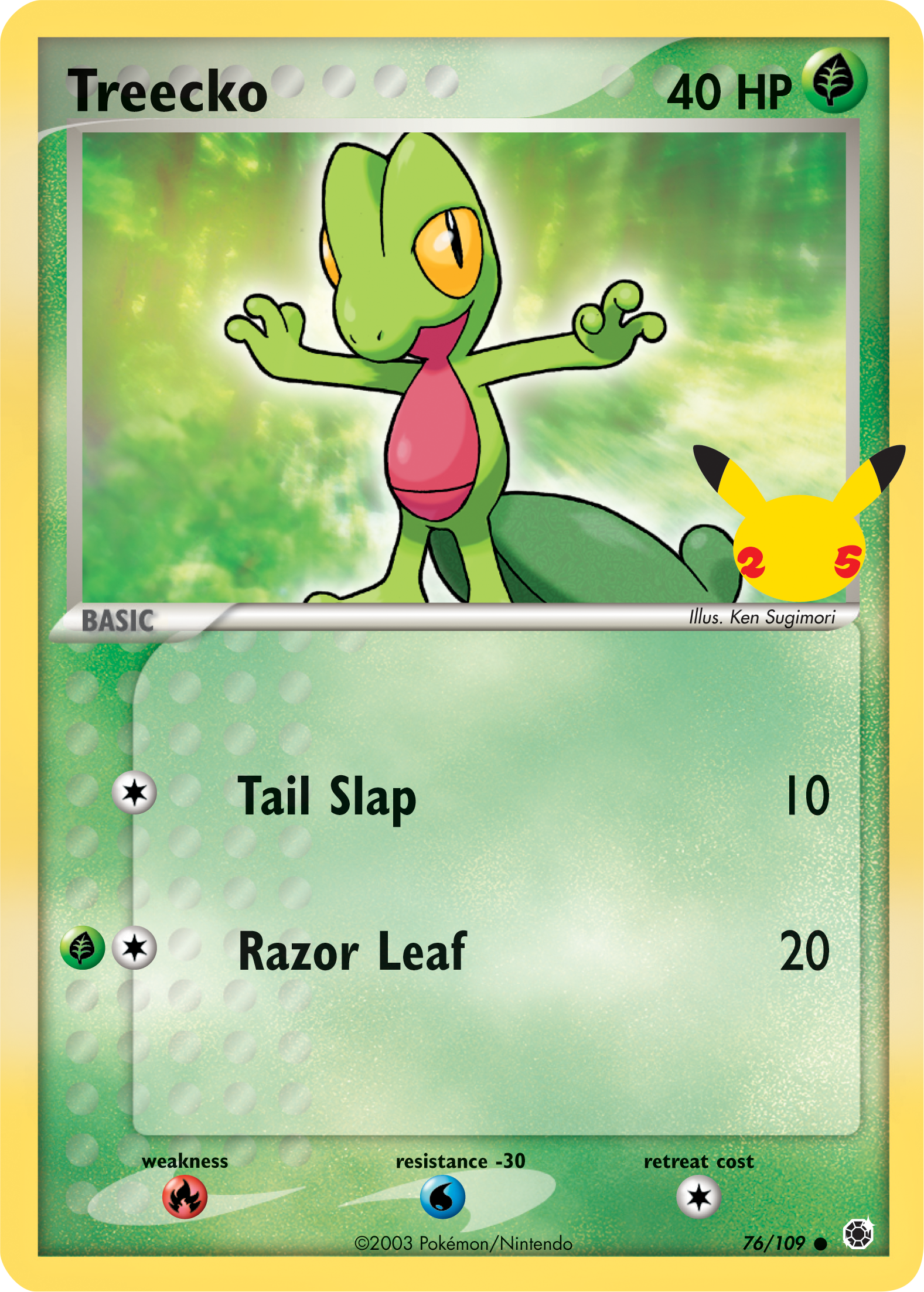 Treecko (76/109) (Jumbo Card) [First Partner Pack] | Mega City Incorporated