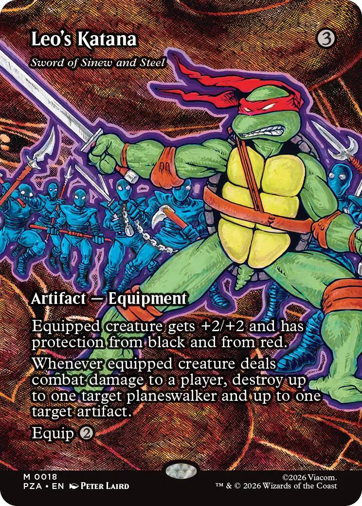 Leo's Katana - Sword of Sinew and Steel (Borderless) [Teenage Mutant Ninja Turtles Eternal-Legal] | Mega City Incorporated