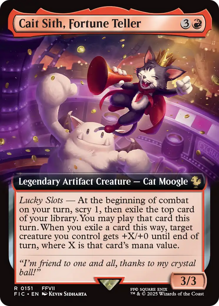 Cait Sith, Fortune Teller (Extended Art) [FINAL FANTASY Commander] | Mega City Incorporated