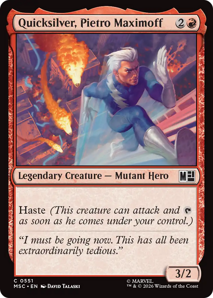 Quicksilver, Pietro Maximoff (0551) [Marvel Super Heroes Commander] | Mega City Incorporated