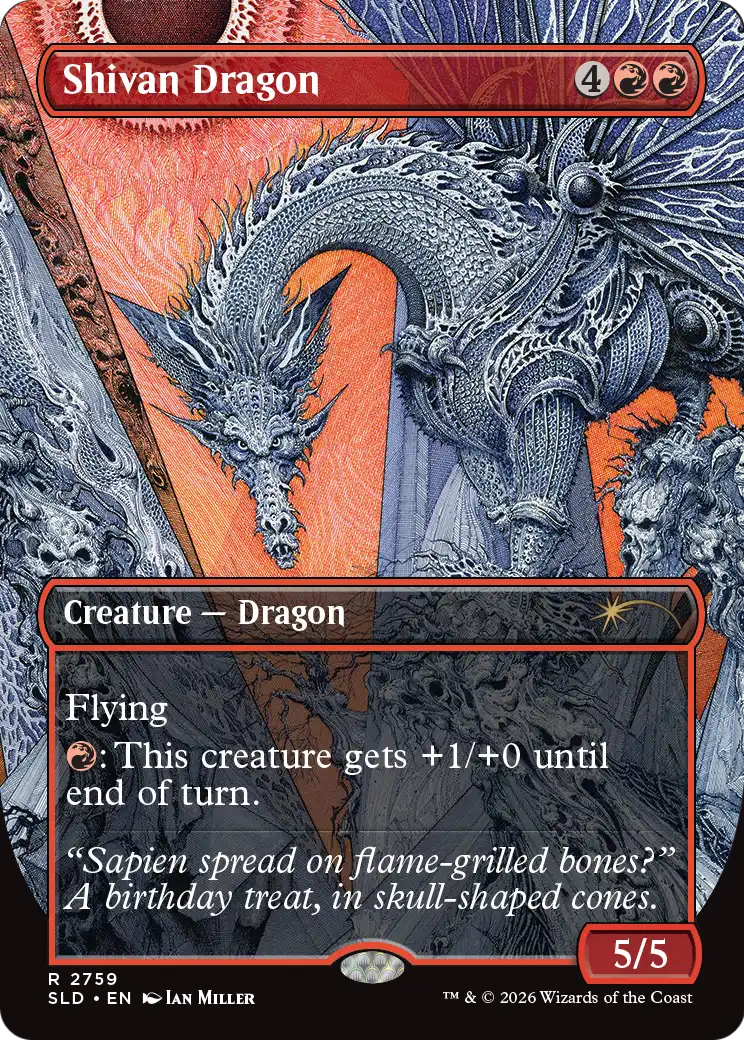 Shivan Dragon (2759) [Secret Lair Drop Series] | Mega City Incorporated