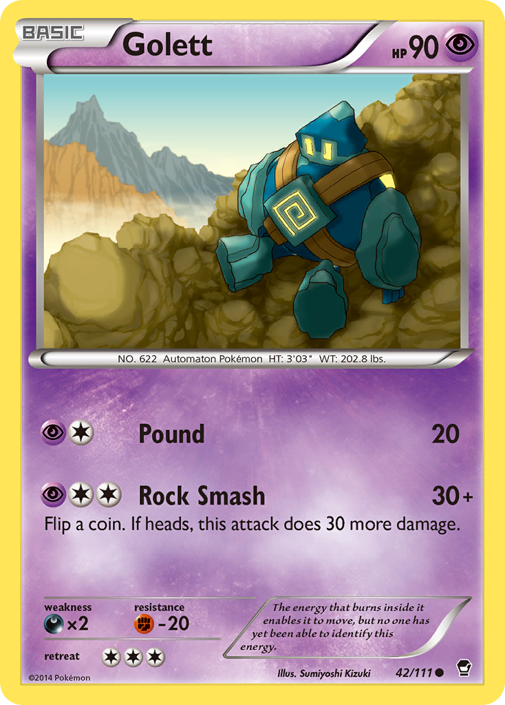 Golett (42/111) [XY: Furious Fists] | Mega City Incorporated