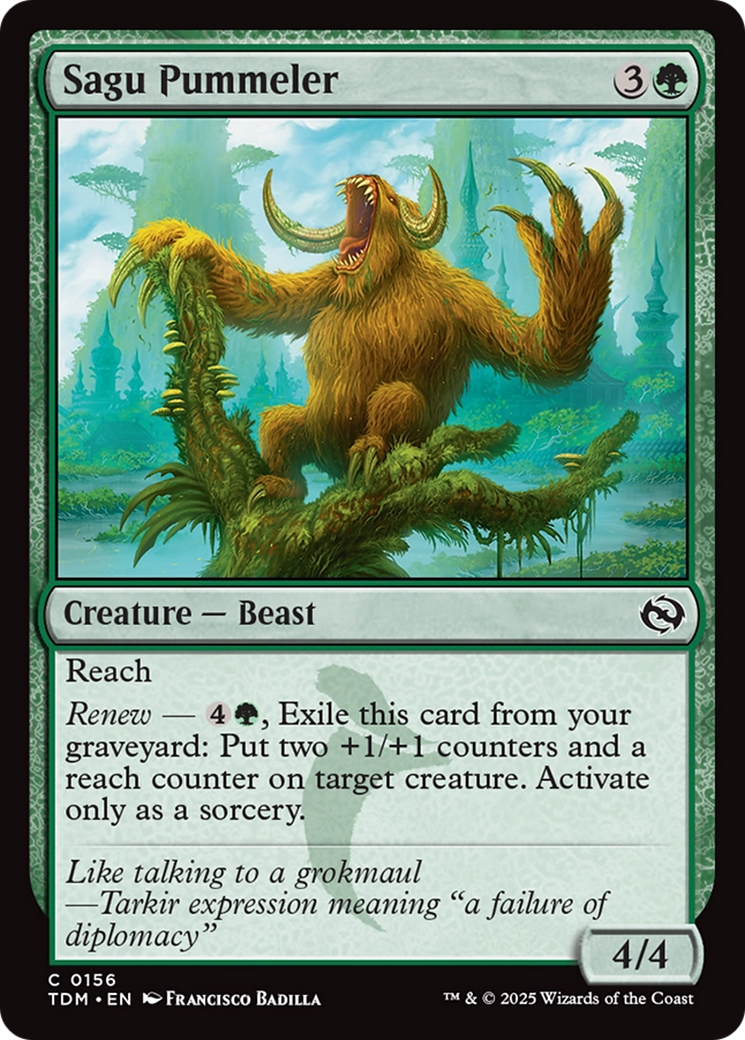 Sagu Pummeler [Tarkir: Dragonstorm] | Mega City Incorporated