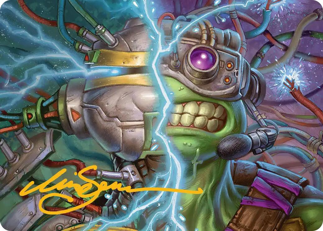 Mind Transfer Protocol Art Card (Gold-Stamped Signature) [Teenage Mutant Ninja Turtles Art Series] | Mega City Incorporated