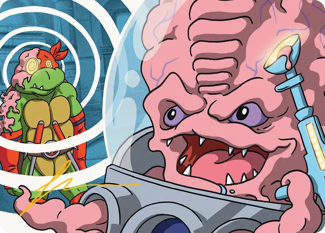 Krang, Master Mind Art Card (25/54) (Gold-Stamped Signature) [Teenage Mutant Ninja Turtles Art Series] | Mega City Incorporated