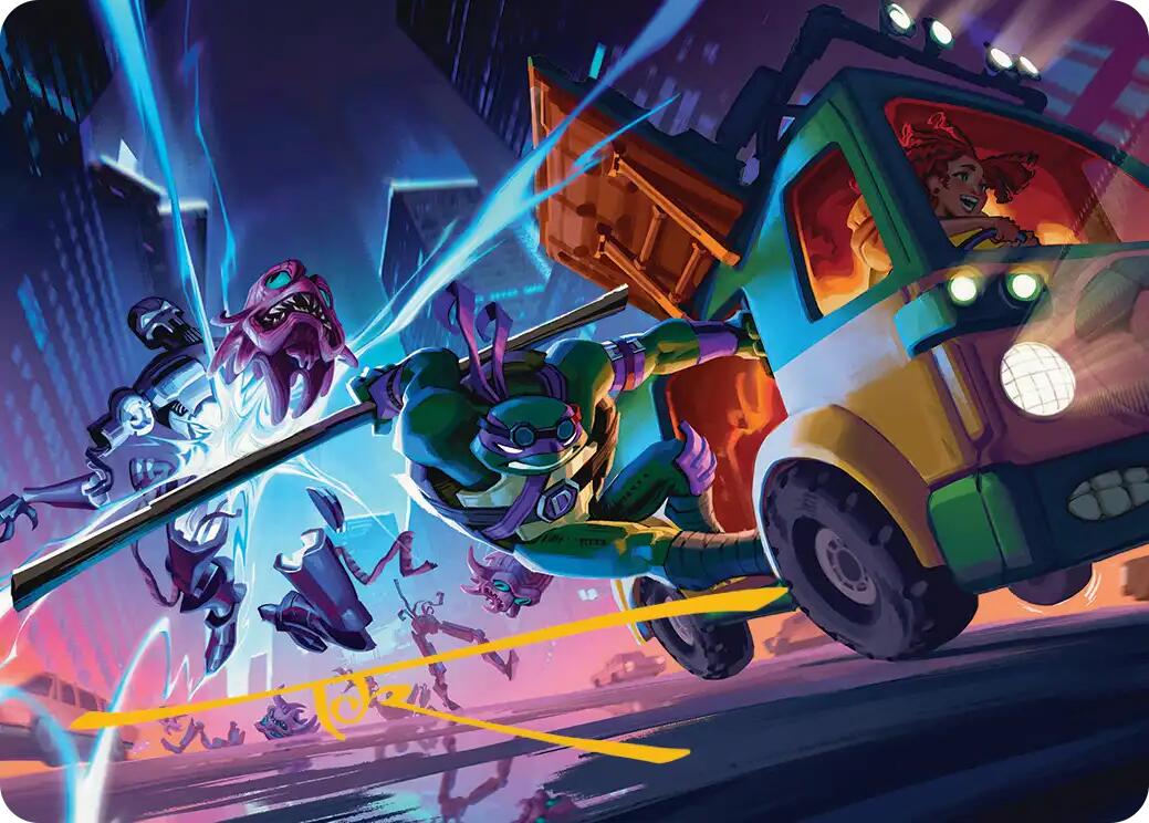 Donatello, Rad Scientist Art Card (Gold-Stamped Signature) [Teenage Mutant Ninja Turtles Art Series] | Mega City Incorporated