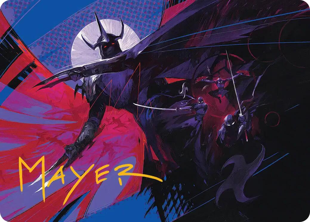 Shredder's Technique Art Card (Gold-Stamped Signature) [Teenage Mutant Ninja Turtles Art Series] | Mega City Incorporated