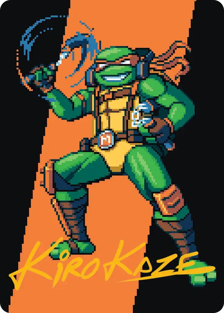 Michelangelo, the Heart Art Card (Gold-Stamped Signature) [Teenage Mutant Ninja Turtles Art Series] | Mega City Incorporated