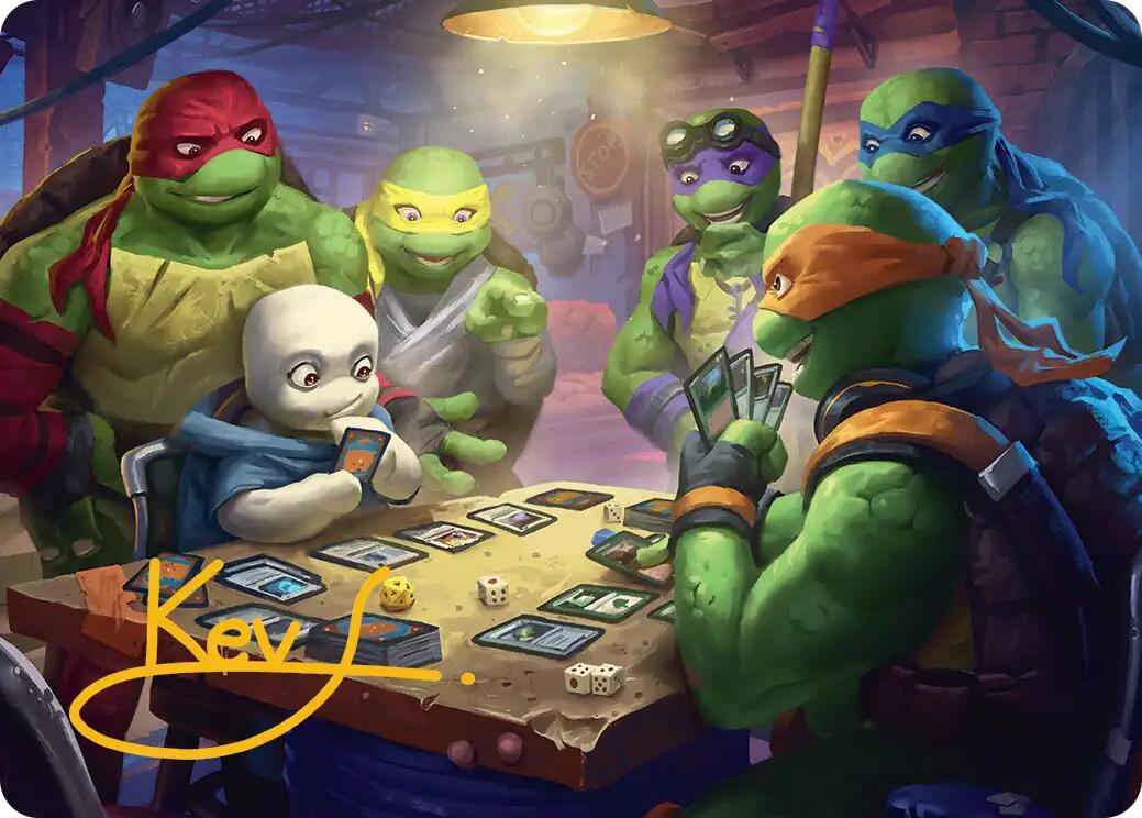 Lessons from Life Art Card (Gold-Stamped Signature) [Teenage Mutant Ninja Turtles Art Series] | Mega City Incorporated