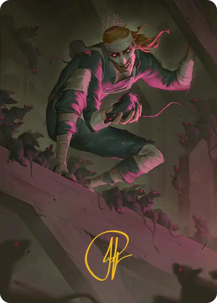Rat King, the Chaosbringer Art Card (Gold-Stamped Signature) [Teenage Mutant Ninja Turtles Art Series] | Mega City Incorporated