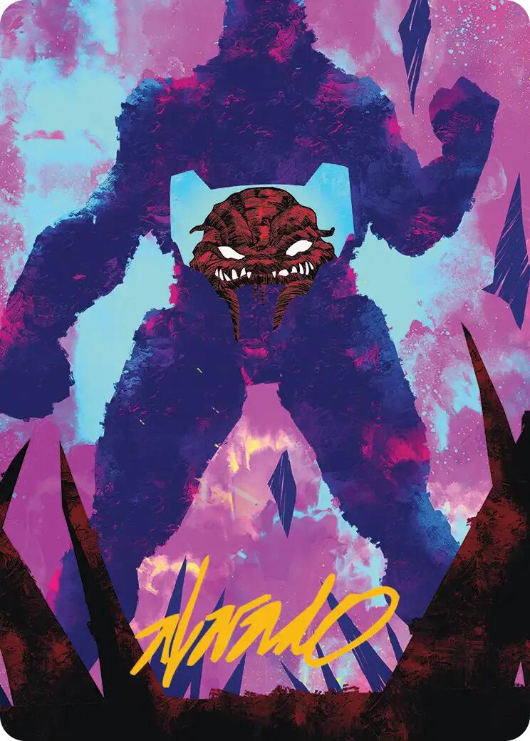 Krang, Utrom Warlord Art Card (Gold-Stamped Signature) [Teenage Mutant Ninja Turtles Art Series] | Mega City Incorporated