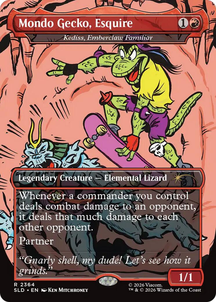 Mondo Gecko, Esquire - Kediss, Emberclaw Familiar [Secret Lair Drop Series] | Mega City Incorporated