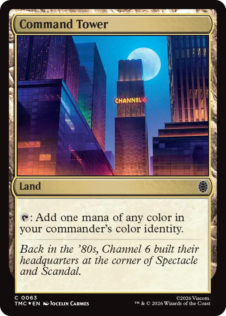 Command Tower (Surge Foil) [Teenage Mutant Ninja Turtles Commander] | Mega City Incorporated