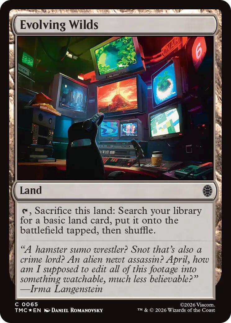 Evolving Wilds (Surge Foil) [Teenage Mutant Ninja Turtles Commander] | Mega City Incorporated