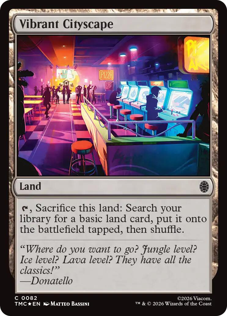 Vibrant Cityscape (Surge Foil) [Teenage Mutant Ninja Turtles Commander] | Mega City Incorporated
