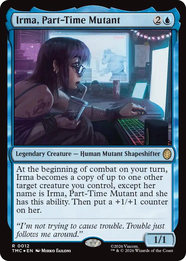 Irma, Part-Time Mutant (Surge Foil) [Teenage Mutant Ninja Turtles Commander] | Mega City Incorporated